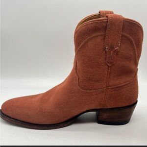 Tecovas The Lucy Cowgirl Water Resistant Suede Boots Desert Rose Size 8
